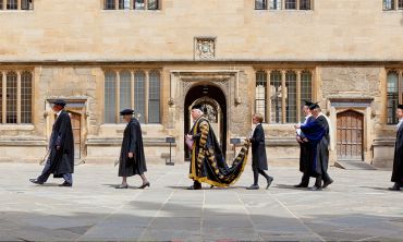 Procession of the Chancellor Lord Patten of Barnes at Encaenia